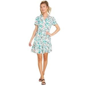 Lili Sidonio Shirt Dress Large Sweet Daydreams‎ Green Coquette Feminine Preppy